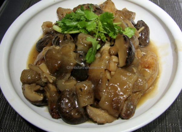 Chinese Meat - 001A Braised sea cucumber, chicken n mushrooms edited re-sized